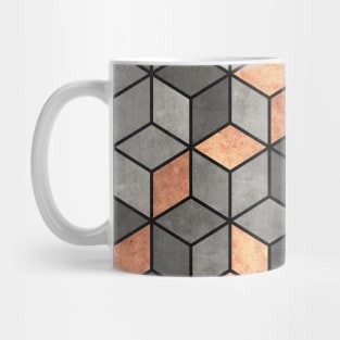 Concrete and Copper Cubes Mug